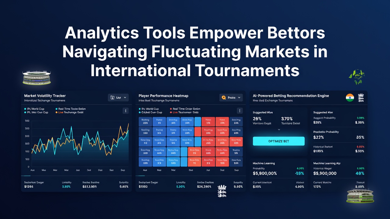 Bettors reviewing live tournament analytics on tablets and laptops in a shared viewing area
