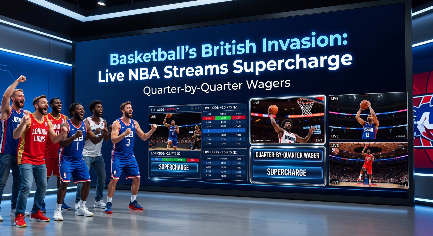 British fans glued to NBA live streams, placing quarter-by-quarter bets on their phones during a high-stakes playoff game
