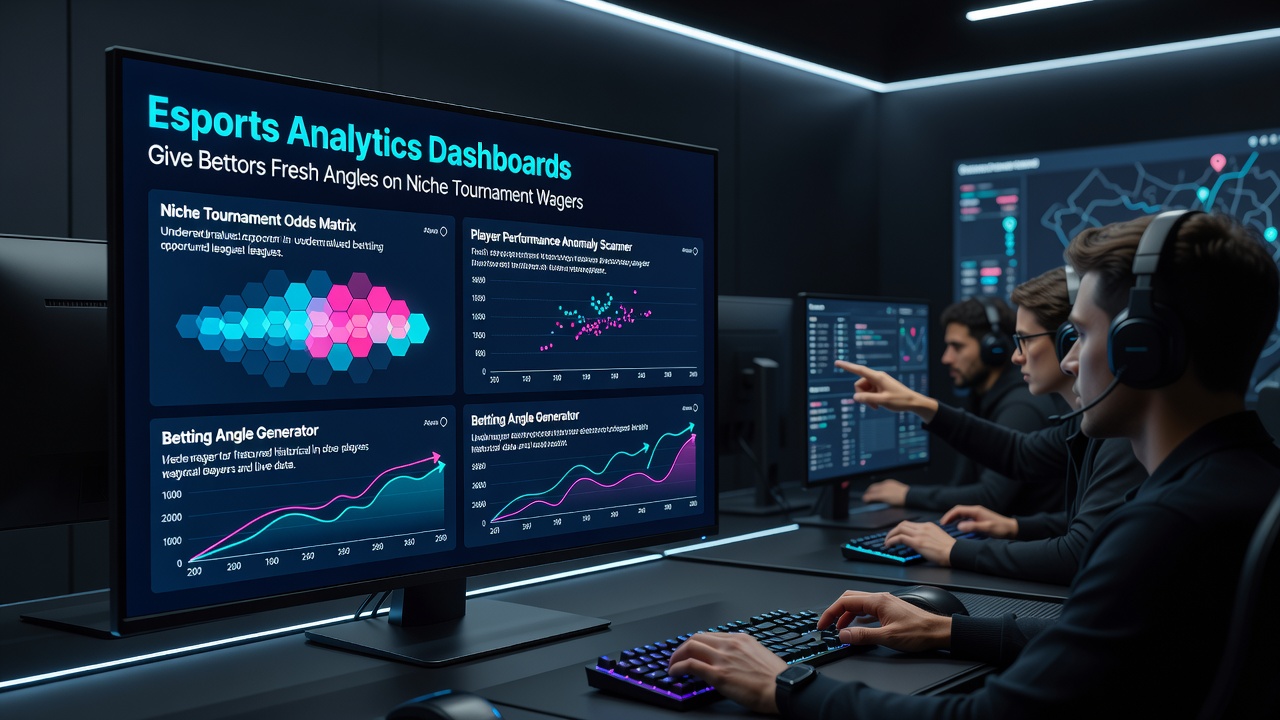 Close-up view of an esports analytics interface displaying team comparison charts and probability estimates
