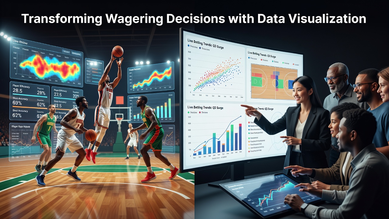 Interactive dashboard showing basketball player performance metrics and real-time odds visualization